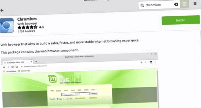 Linux Distribution Linux Mint now offers its own chromium package